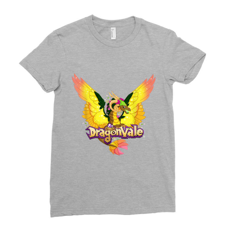 Dragonvale Gaia, The Legendary Nest Dragon Ladies Fitted T-Shirt by dirije | Artistshot