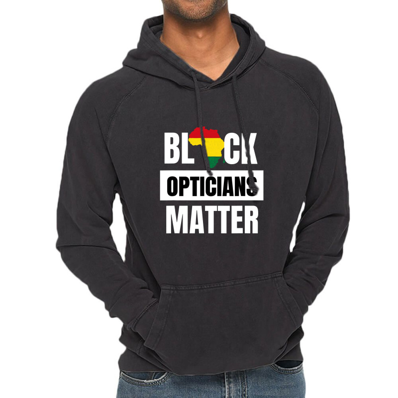 Black Opticians Matter Black History Month African Unisex Vintage Hoodie | Artistshot