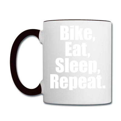 Bike Eat Sleep Repeat Coffee Mug Designed By Tshiart