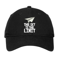 The Sky Is The Limit Paper Plane Adjustable Cap | Artistshot