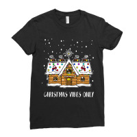 Christmas Vibes Only Shirt Funny Santa Christmas Tshirt Boy Girl Holid Ladies Fitted T-shirt | Artistshot