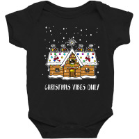 Christmas Vibes Only Shirt Funny Santa Christmas Tshirt Boy Girl Holid Baby Bodysuit | Artistshot