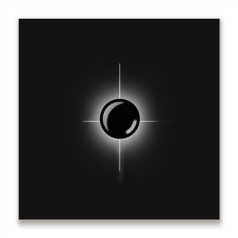 Aesthetic Black Marble Metal Print Square | Artistshot