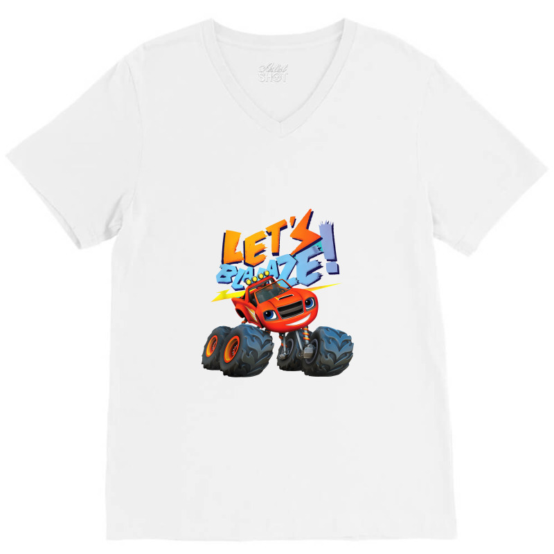 Blaze Let's Blaze! V-neck Tee | Artistshot