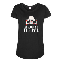 See You At The Bar Funny Poodle Dog Agility Premium T Shirt Maternity Scoop Neck T-shirt | Artistshot