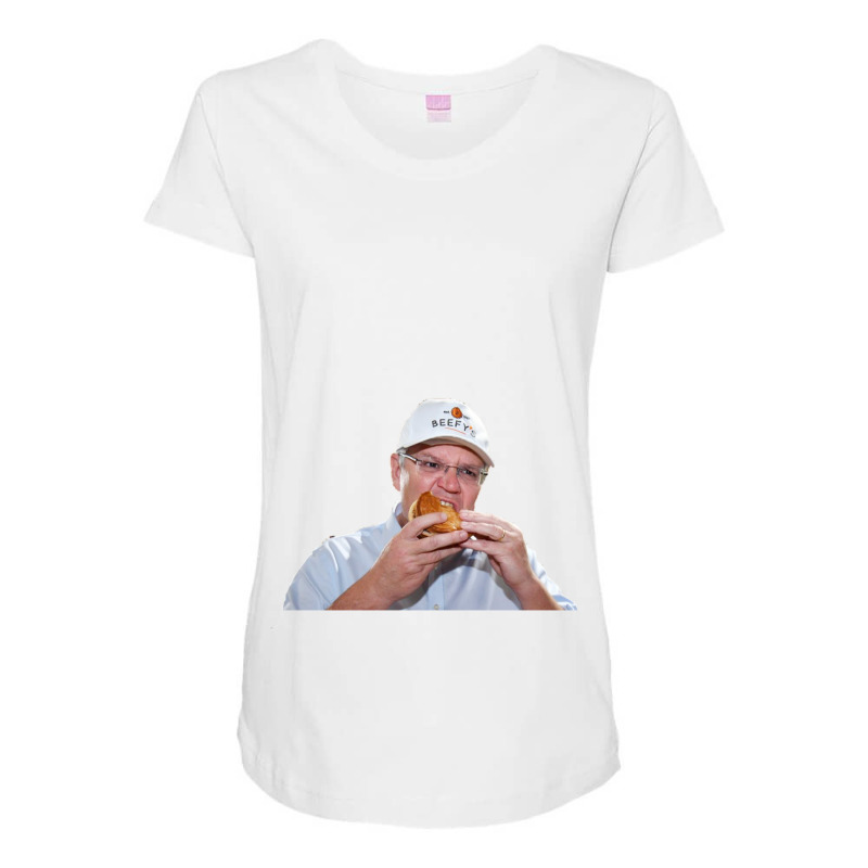 Scott Morrison Having A Munch Maternity Scoop Neck T-shirt by cm-arts | Artistshot