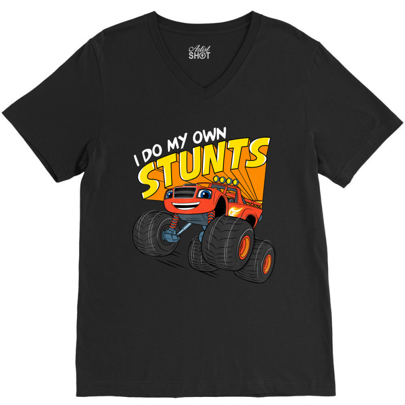 Blaze & The Monster Machines Blaze (i Do My Own Stunts) V-neck Tee | Artistshot