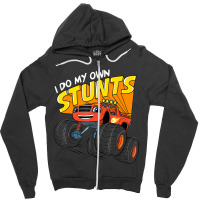 Blaze & The Monster Machines Blaze (i Do My Own Stunts) Zipper Hoodie | Artistshot