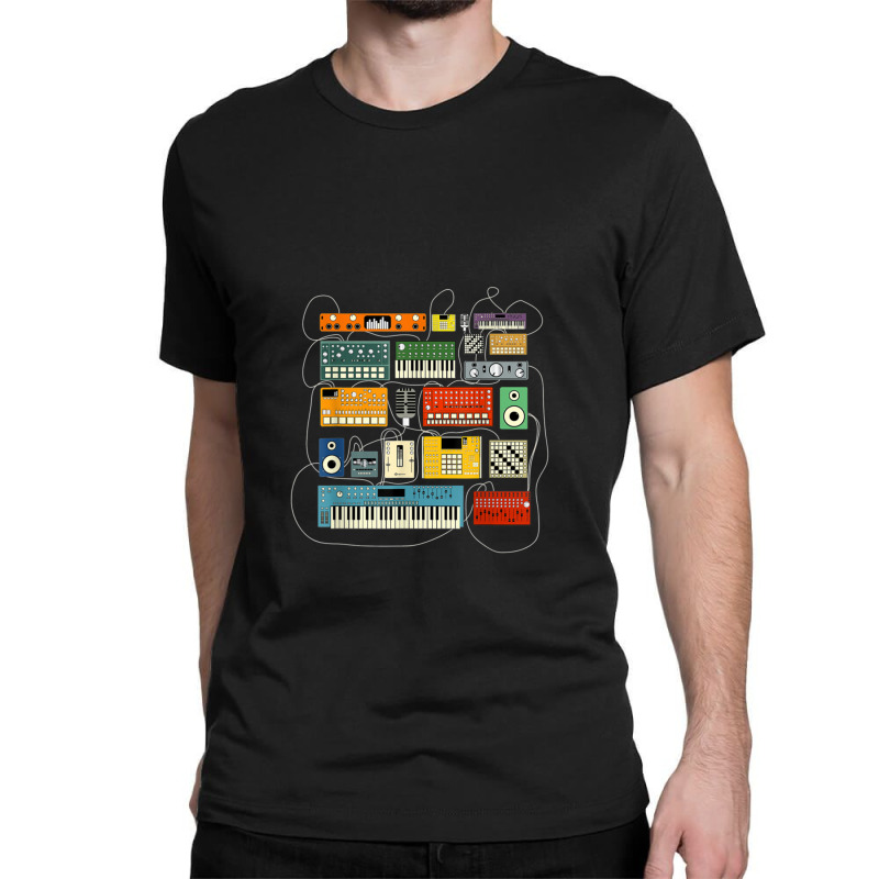 Synthesizer And Drum Machine For Electronic Musician Classic T-shirt | Artistshot