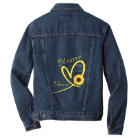 Blessed To Be Called Nana Sunflower Heart Men Denim Jacket | Artistshot