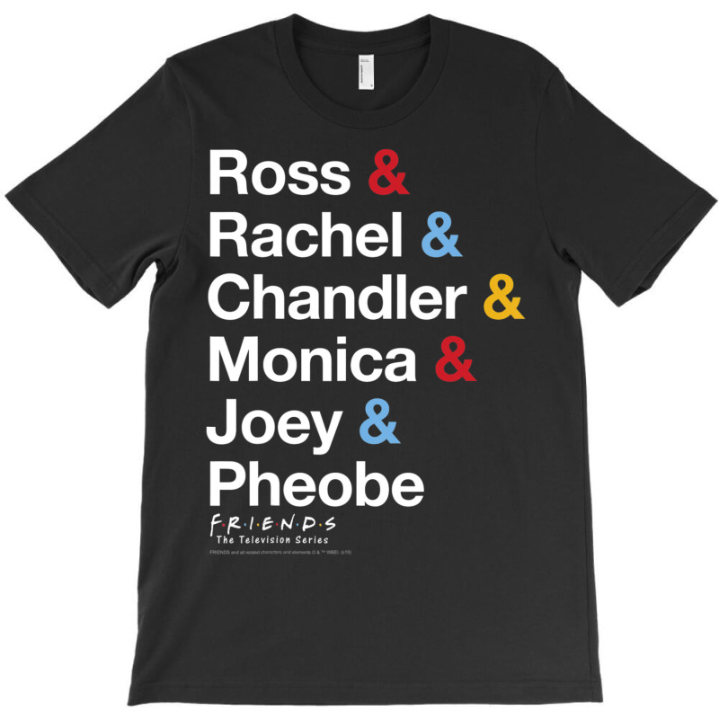 Friends All The Friends Name Stack T-shirt | Artistshot