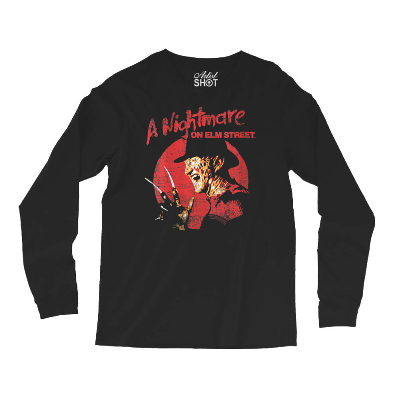 Womens A Nightmare On Elm Street Freddy Circle V-neck Long Sleeve Shirts by mckeebeckett3l9yxd | Artistshot