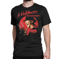 Womens A Nightmare On Elm Street Freddy Circle V-neck Classic T-shirt | Artistshot