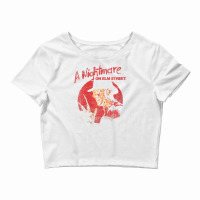 Womens A Nightmare On Elm Street Freddy Circle V-neck Crop Top | Artistshot