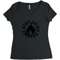 Stiff Little Finger Inflammable Material Women's Triblend Scoop T-shirt | Artistshot