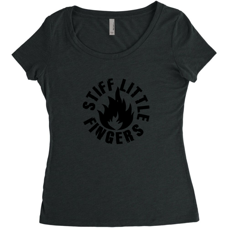 Stiff Little Finger Inflammable Material Women's Triblend Scoop T-shirt by cm-arts | Artistshot