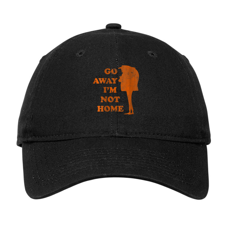 Gru Go Away Im Not Home Distressed Orange Adjustable Cap by BuiDoc | Artistshot