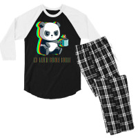 No Talkie Before Coffee Men's 3/4 Sleeve Pajama Set | Artistshot