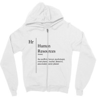 Funny Human Resources Description Human Resources Zipper Hoodie | Artistshot