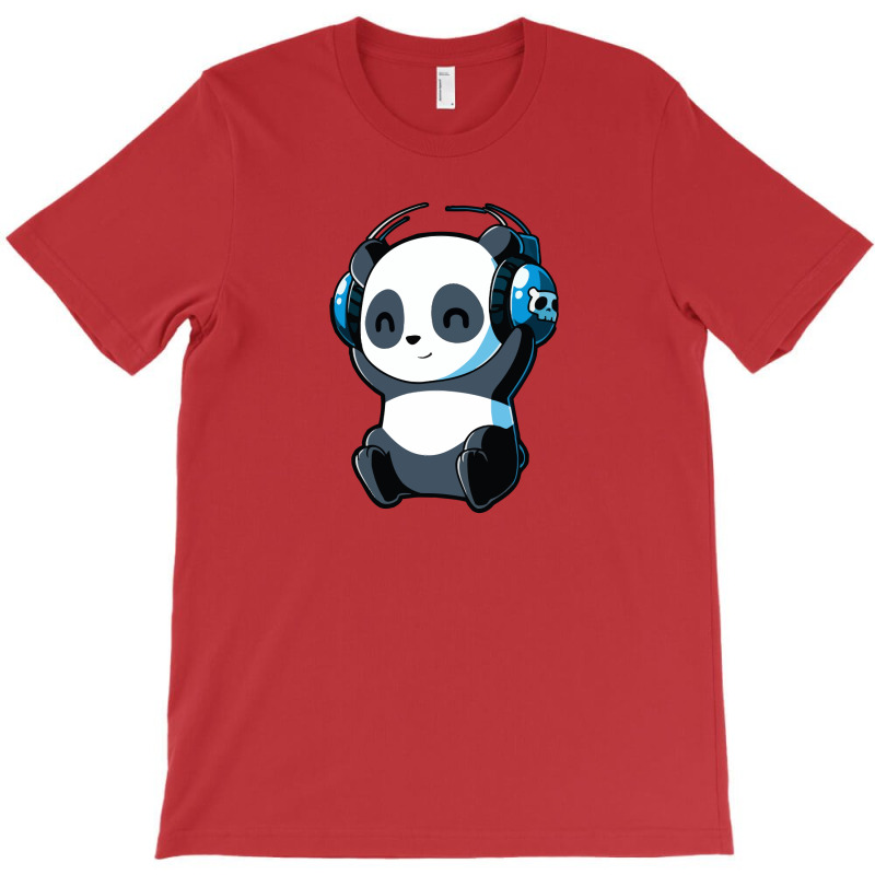 Panda Playlist T-shirt | Artistshot