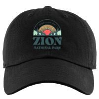 Retro Style Utah Zion National Park Kids Cap | Artistshot