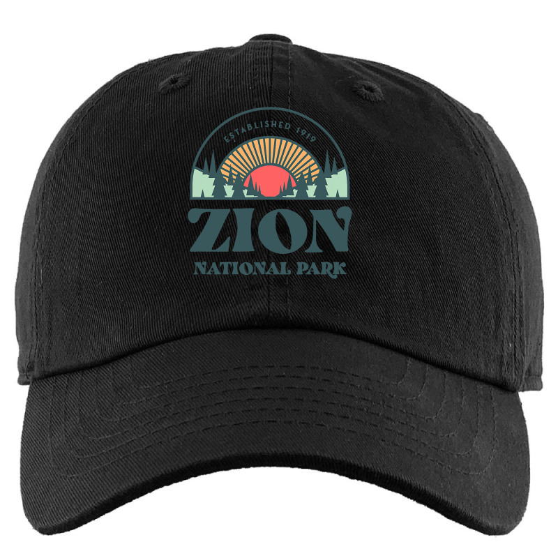 Retro Style Utah Zion National Park Kids Cap | Artistshot