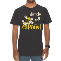 Dimelo En Espanol Cute Bee Spanish Teacher Maestra Bilingue Vintage T-shirt | Artistshot