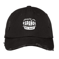 Dimelo En Espanol Por Favor Bilingual Spanish Teacher Vintage Cap | Artistshot