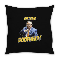 Sit Down Boofhead - Albo Auspol Dutton Australian Politics Anthony Alb Throw Pillow | Artistshot