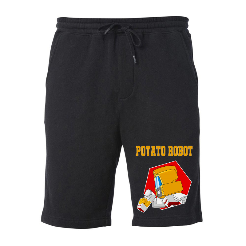 Potato Robot Fleece Short | Artistshot