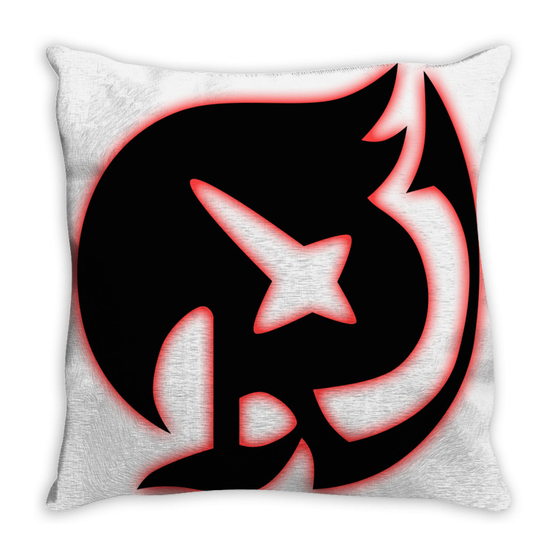 Raven Tail Symbol Throw Pillow | Artistshot