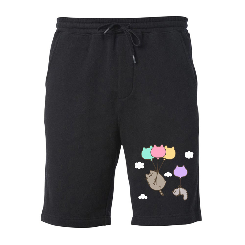 Raninbow Cat Ballon Fleece Short | Artistshot