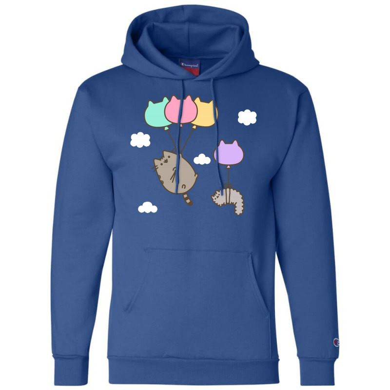 Raninbow Cat Ballon Champion Hoodie | Artistshot