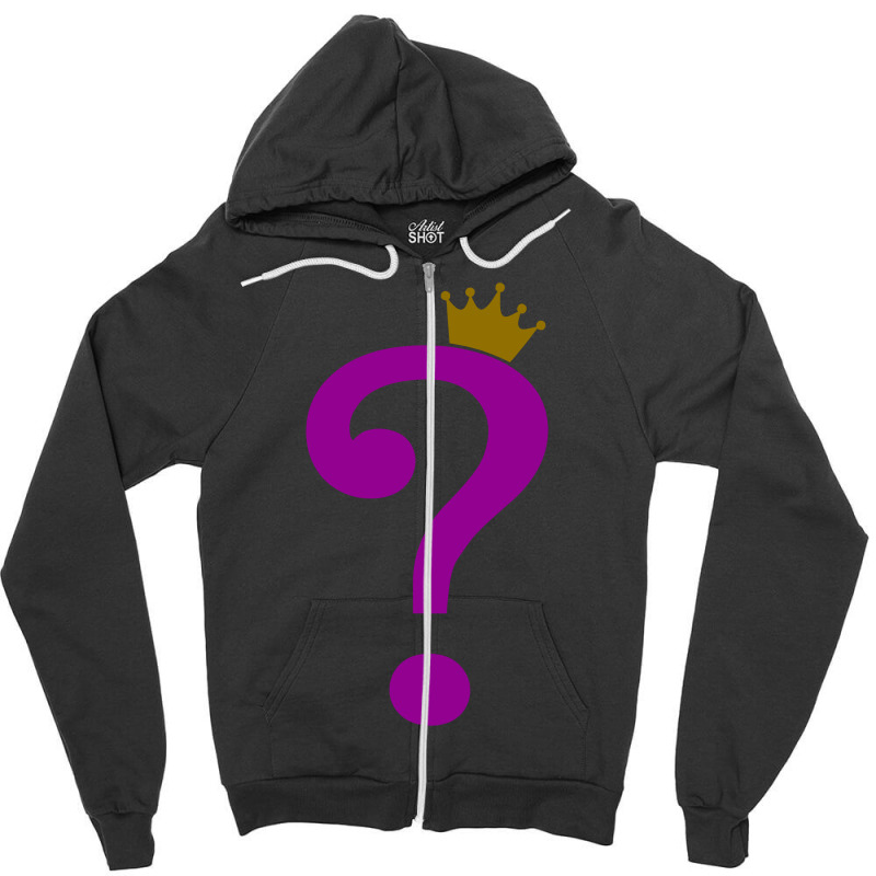 Riddle Me This King Zipper Hoodie | Artistshot