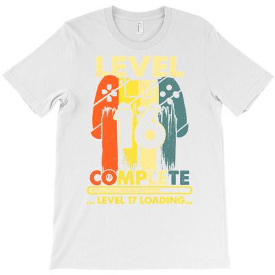 16 Years Wedding Anniversary Funny Level 16 Complete Gamer T Shirt T-shirt Designed By Cornie Lindsey