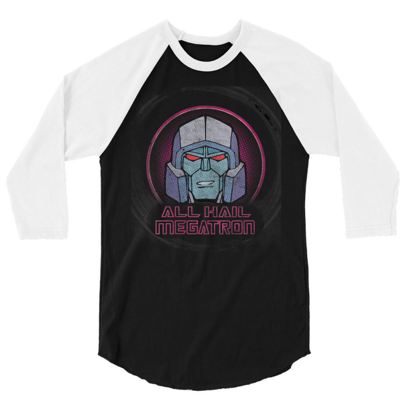 Us Transformers Megatron Badge All Hail 01 Black V-neck 3/4 Sleeve Shirt by PhamThinh | Artistshot