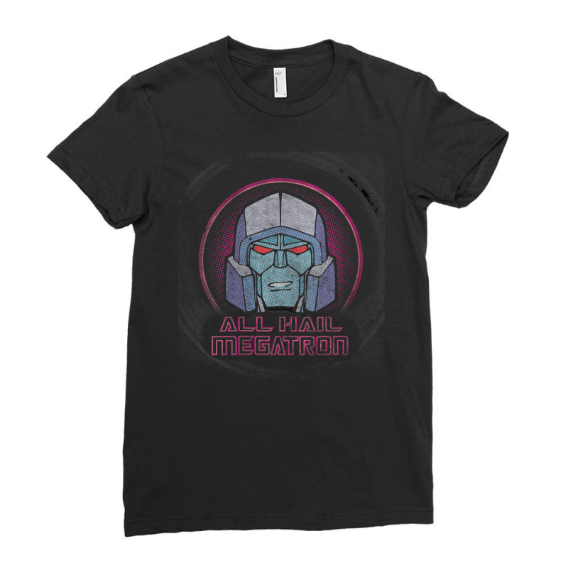 Us Transformers Megatron Badge All Hail 01 Black V-neck Ladies Fitted T-Shirt by PhamThinh | Artistshot