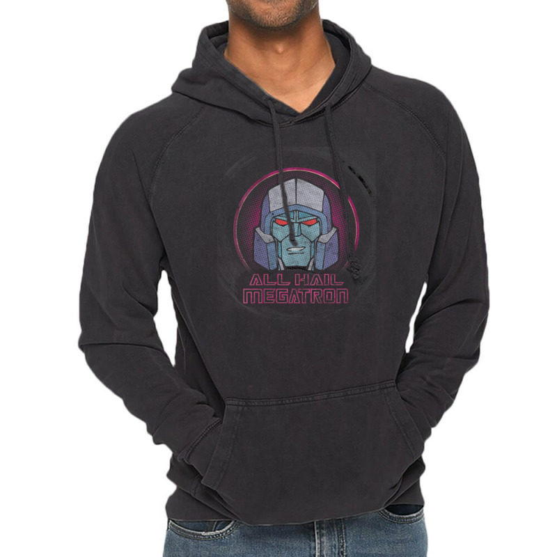 Us Transformers Megatron Badge All Hail 01 Black V-neck Vintage Hoodie by PhamThinh | Artistshot