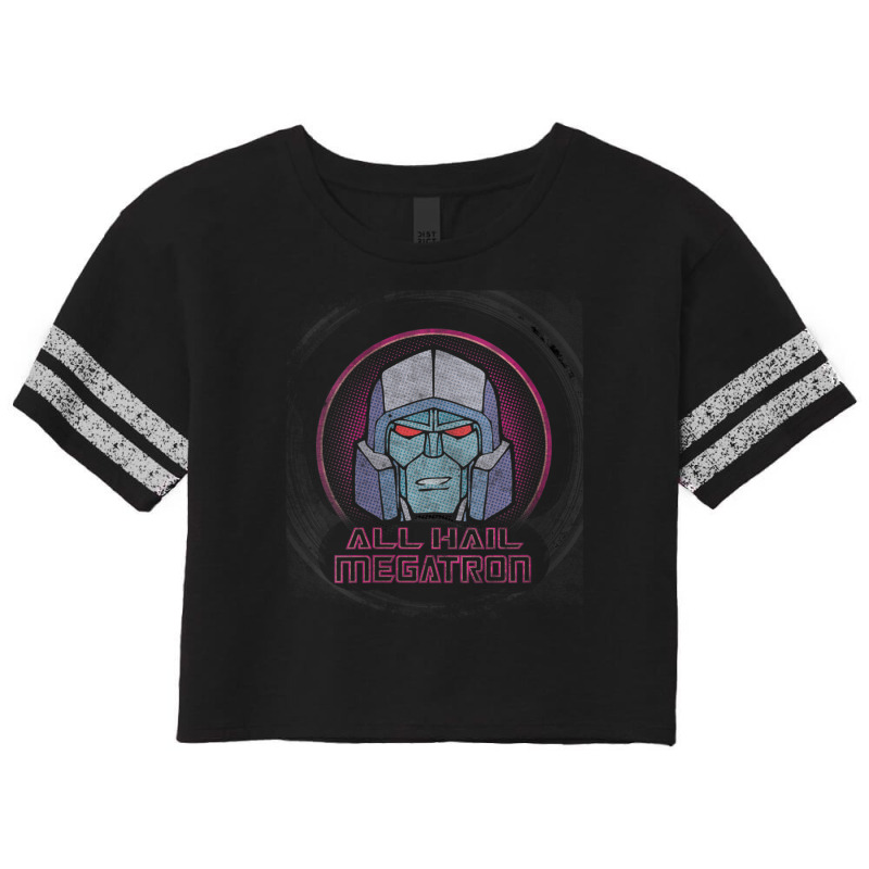 Us Transformers Megatron Badge All Hail 01 Black V-neck Scorecard Crop Tee by PhamThinh | Artistshot