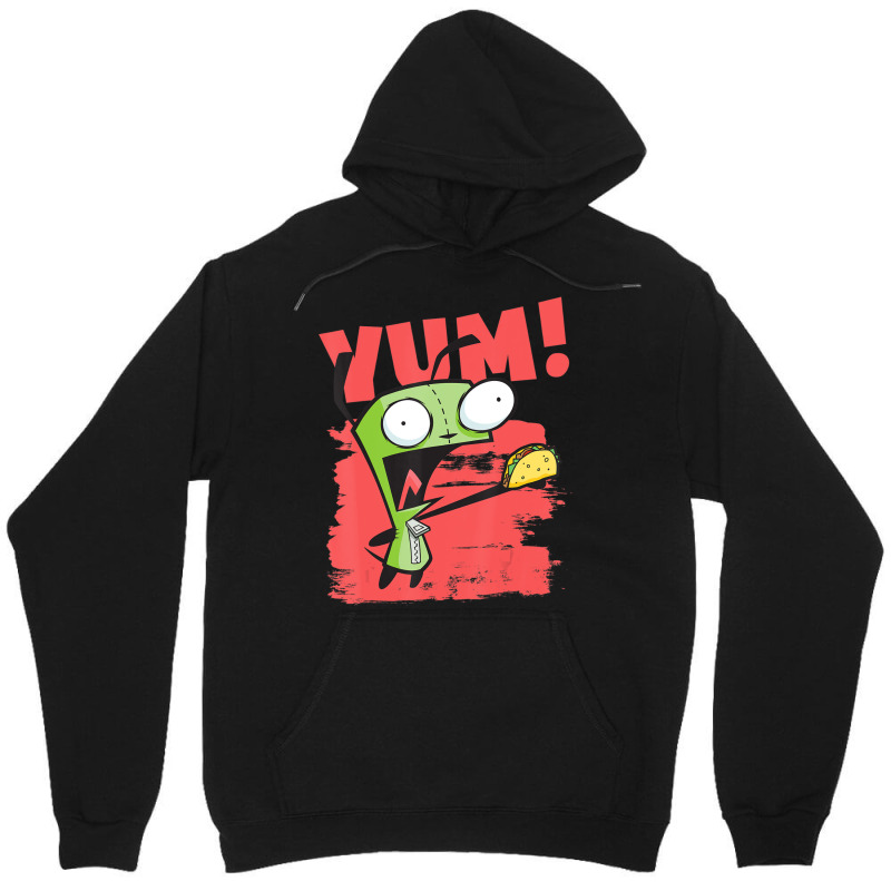 Invader Zim Gir Screaming Yum! Taco Portrait Unisex Hoodie by cm-arts | Artistshot