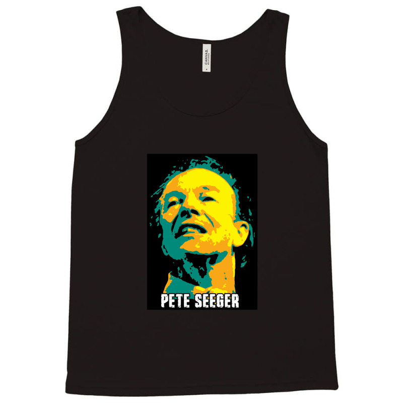 Pete Seeger An American Folk Singer And Social Activist V2 Sticker Tank Top | Artistshot