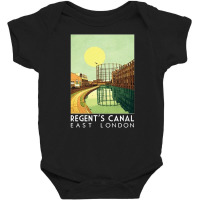 Regents Canal, Regents Canal Vintage, Regents Canal Art, Regents Canal Baby Bodysuit | Artistshot