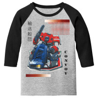 Us Transformers Optimus Prime Japan Kanji Convoy 01 White V-neck Youth 3/4 Sleeve | Artistshot