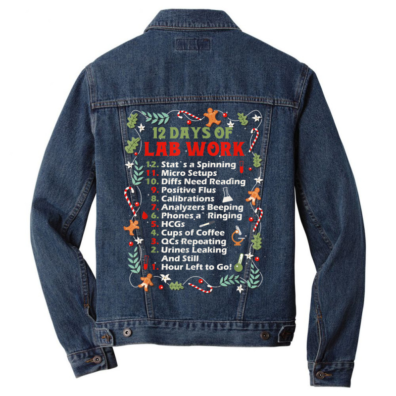 Medical Laboratory Technician Christmas Medical Laboratory Men Denim Jacket by Sombre | Artistshot