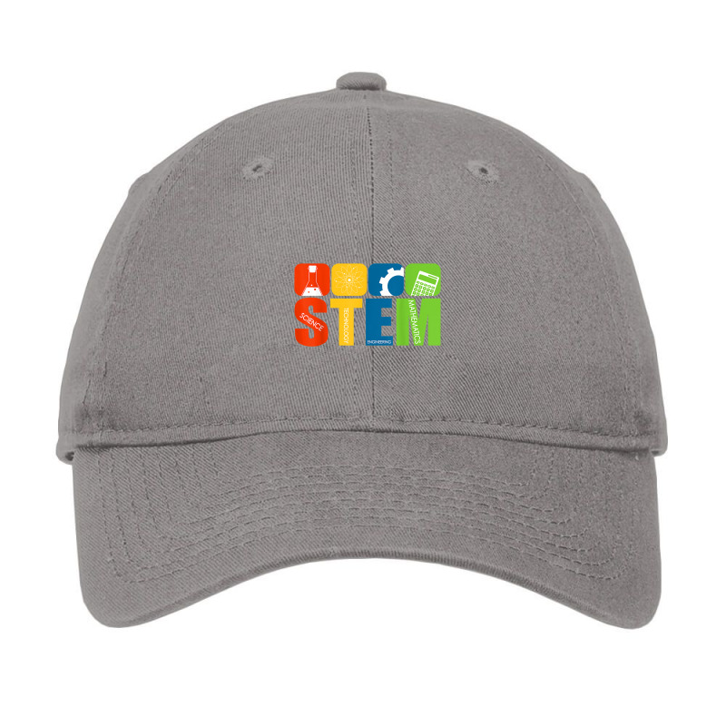 Stem Teacher Science Technology Engineering Math Adjustable Cap by dirije | Artistshot