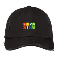 Stem Teacher Science Technology Engineering Math Vintage Cap | Artistshot