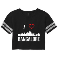 I Love Banalore Bengaluru India Scorecard Crop Tee | Artistshot