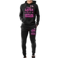 Proud Sister Official Teenager 13th Birthday 13 Year Old Hoodie & Jogger Set | Artistshot