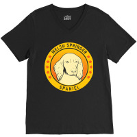 Welsh Springer Spaniel Welsh Springer Spaniel Dog Portrait V-neck Tee | Artistshot