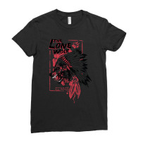 Lonely Wolf Indian Shirt Premium Ladies Fitted T-shirt | Artistshot